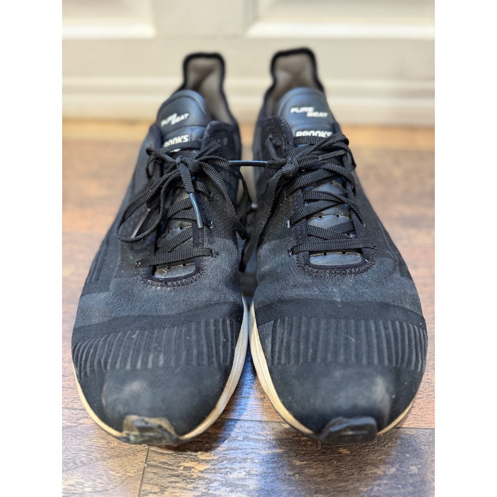 Brooks PureBeat Mens Running Shoes Black Neutral Trainers 1103001D035 Size 12